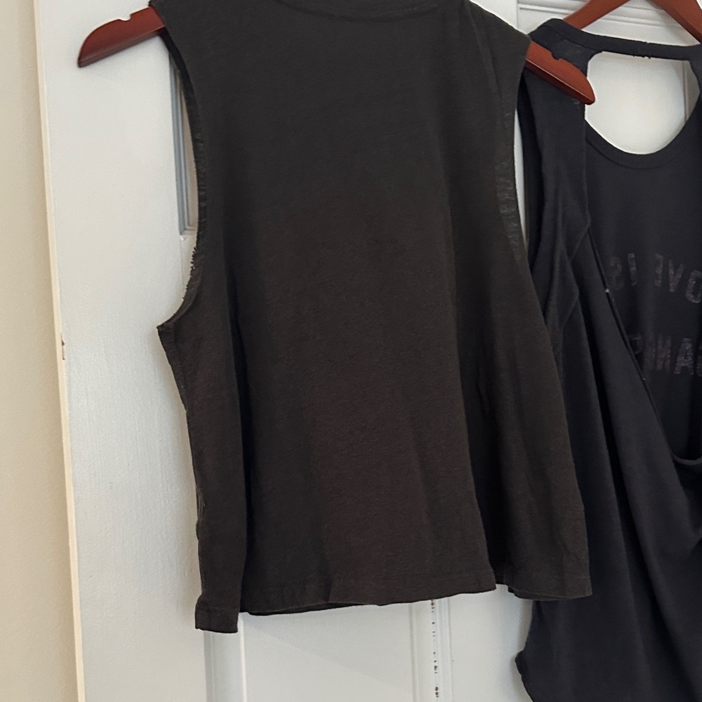 Spiritual Gangster Black 'Love' & 'Love Is So Gangster' Graphic Tank Top bundle - Picture 5 of 5